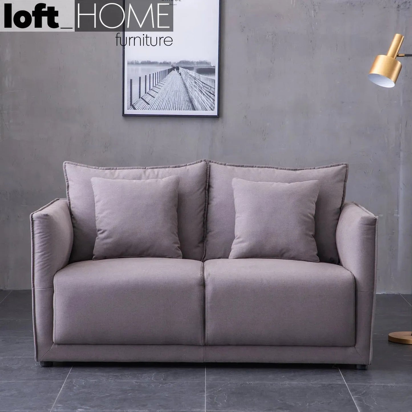 Modern Fabric 2 Seater Sofa ADAM