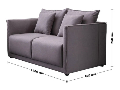 Modern Fabric 2 Seater Sofa ADAM