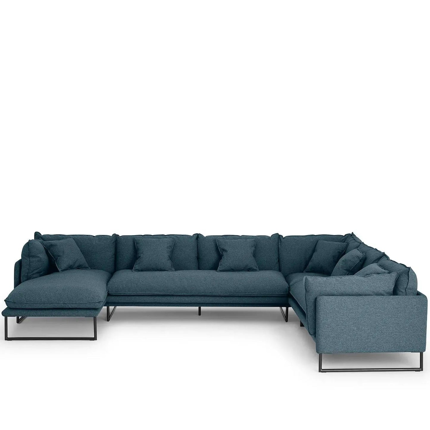 Modern Fabric L Shape Sectional Sofa MALINI 3+3+L