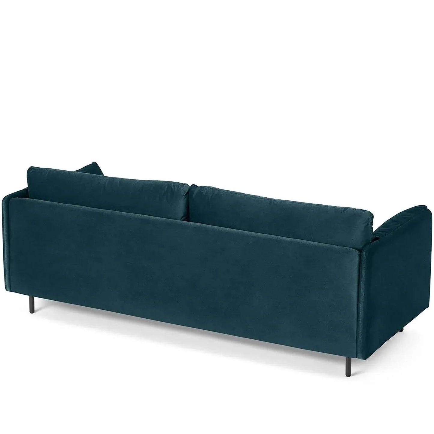 Modern Velvet Sofa Bed HITOMI STEEL BLUE